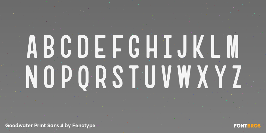 Goodwater Print Sans 4 Font Poster #2