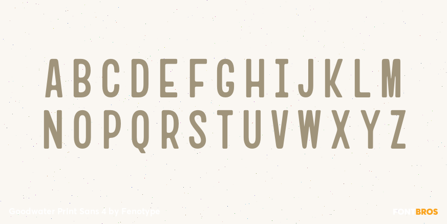 Goodwater Print Sans 4 Font Poster #1