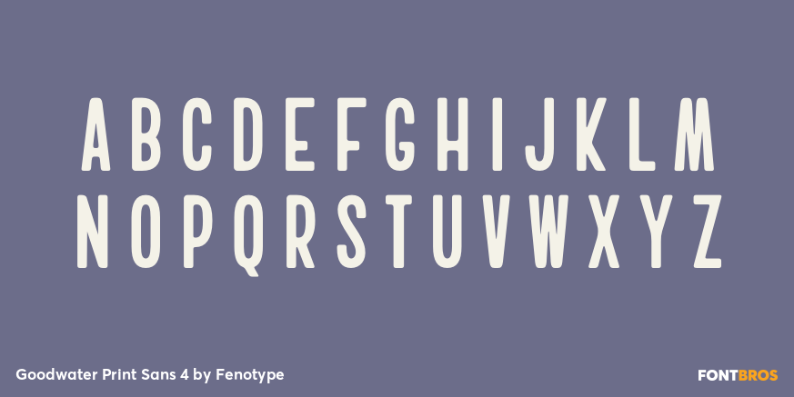 Goodwater Print Sans 4 Font Poster #1