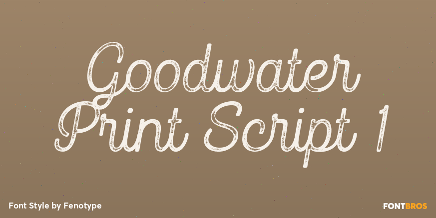 Goodwater Print Script 1 Poster