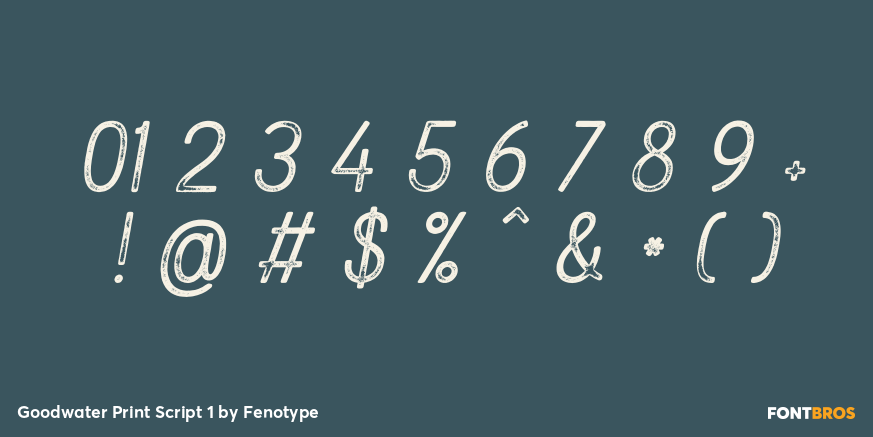 Goodwater Print Script 1 Font Poster #4