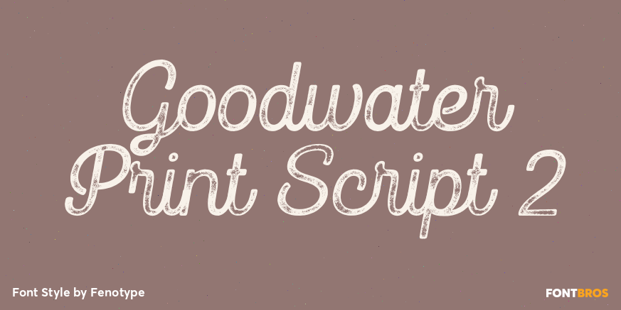 Goodwater Print Script 2 Poster