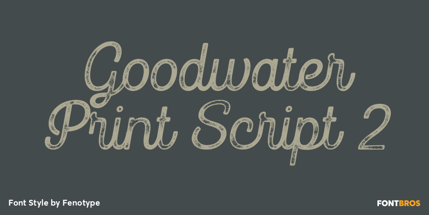 Goodwater Print Script 2 Poster
