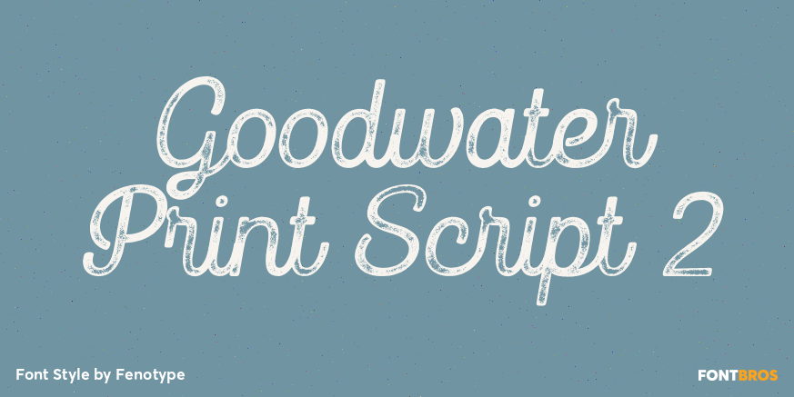 Goodwater Print Script 2 Poster