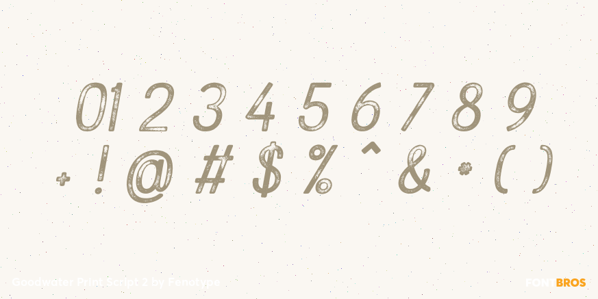 Goodwater Print Script 2 Font Poster #4