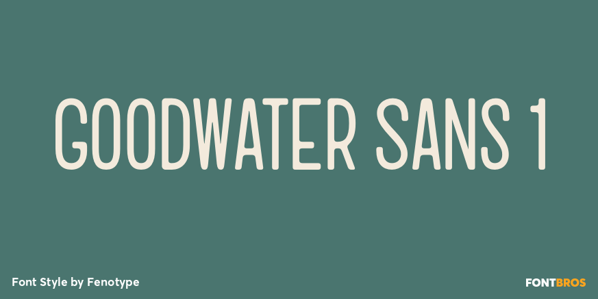 Goodwater Sans 1 Poster