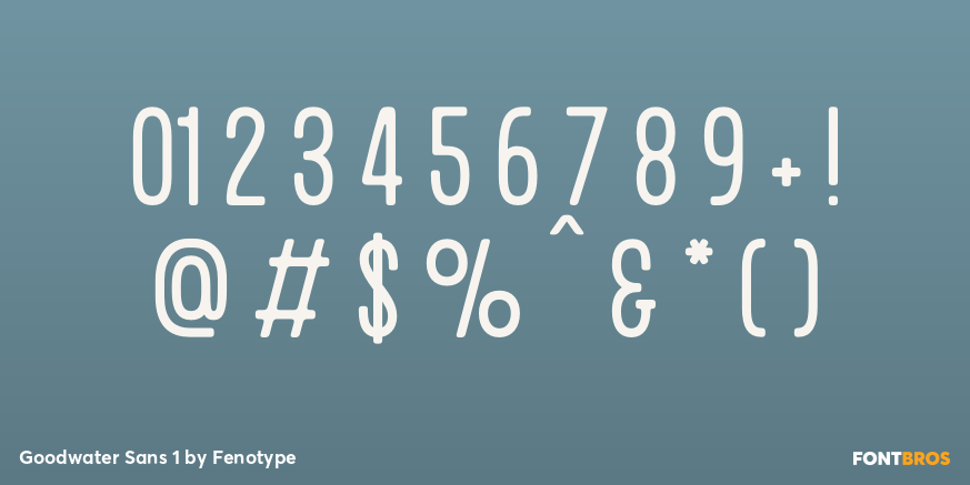 Goodwater Sans 1 Font Poster #1
