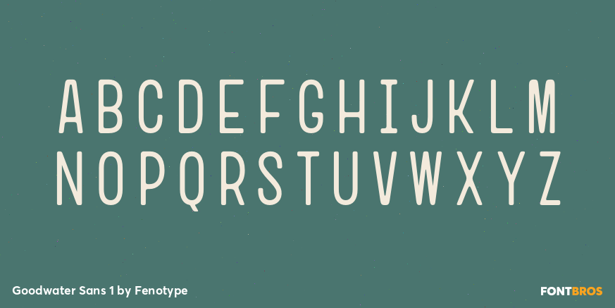 Goodwater Sans 1 Font Poster #1
