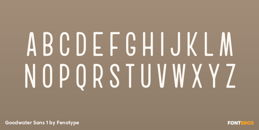 Goodwater Sans 1 Font Poster #1