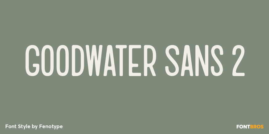 Goodwater Sans 2 Poster