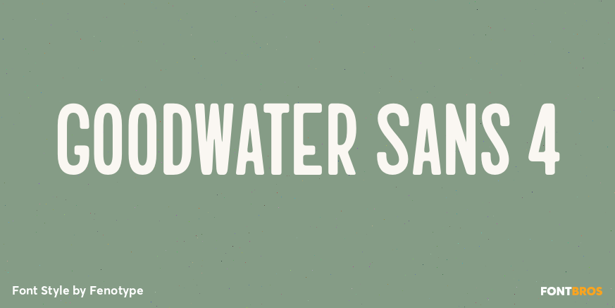 Goodwater Sans 4 Poster
