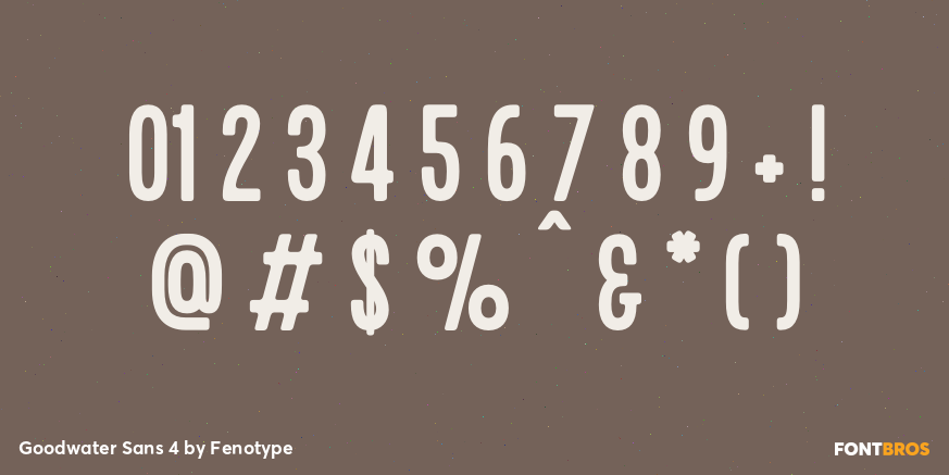 Goodwater Sans 4 Font Poster #1