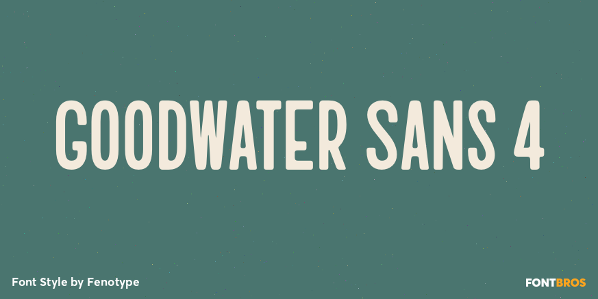 Goodwater Sans 4 Font Poster #1