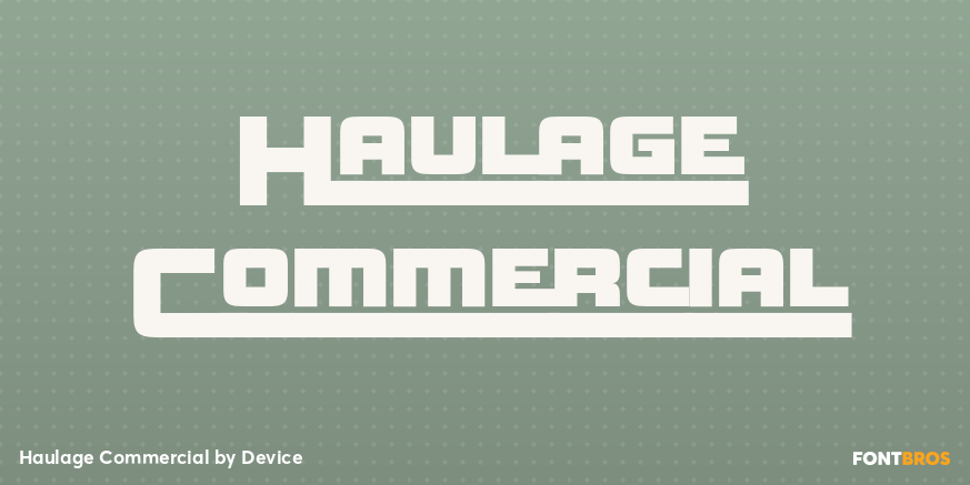Haulage Commercial Font Poster #1