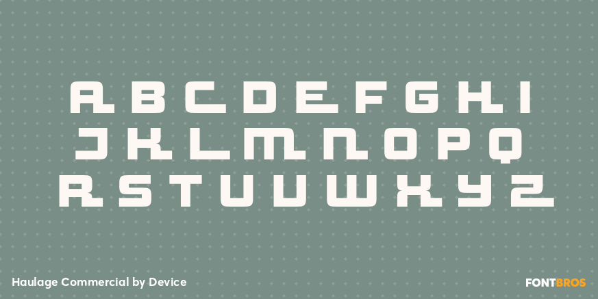 Haulage Commercial Font Poster #2