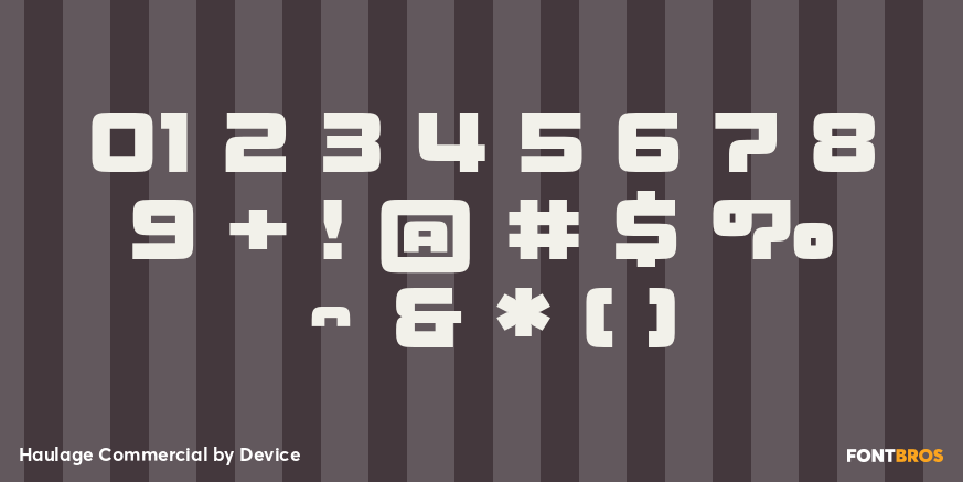 Haulage Commercial Font Poster #4