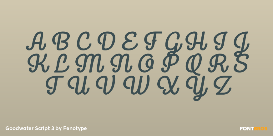 Goodwater Script 3 Font Poster #2