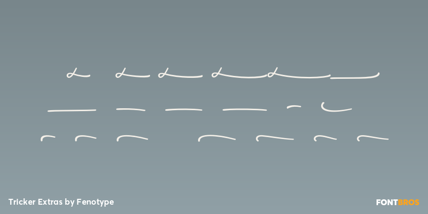 Tricker Extras Font Poster #4