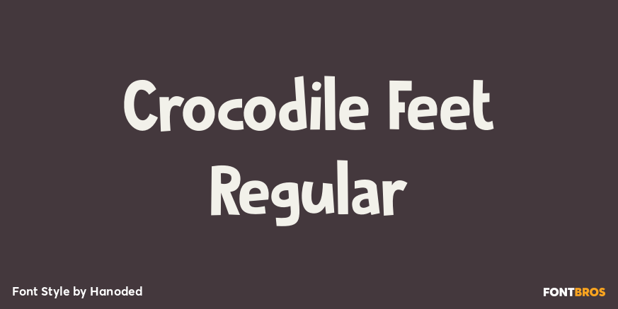 Crocodile Feet Regular Font Poster #1