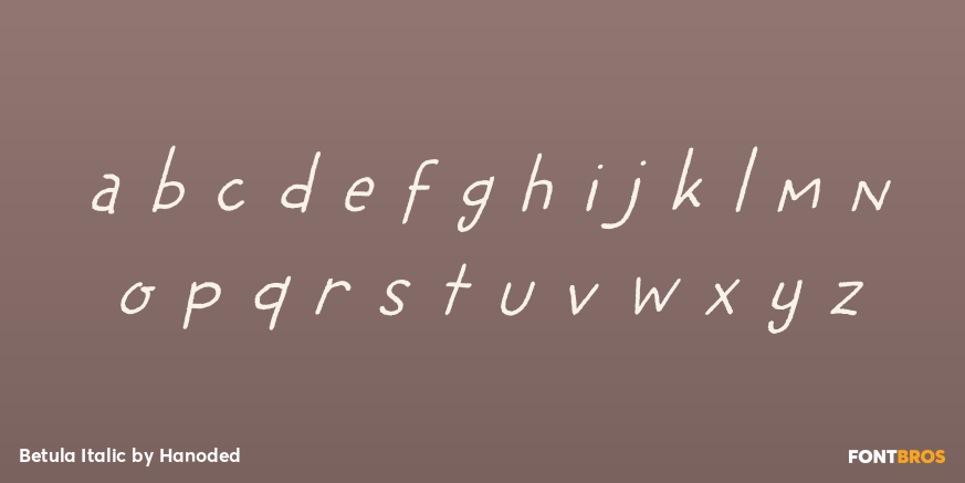 Betula Italic Font Poster #3