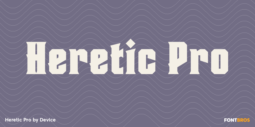 Heretic Pro Font Poster #1
