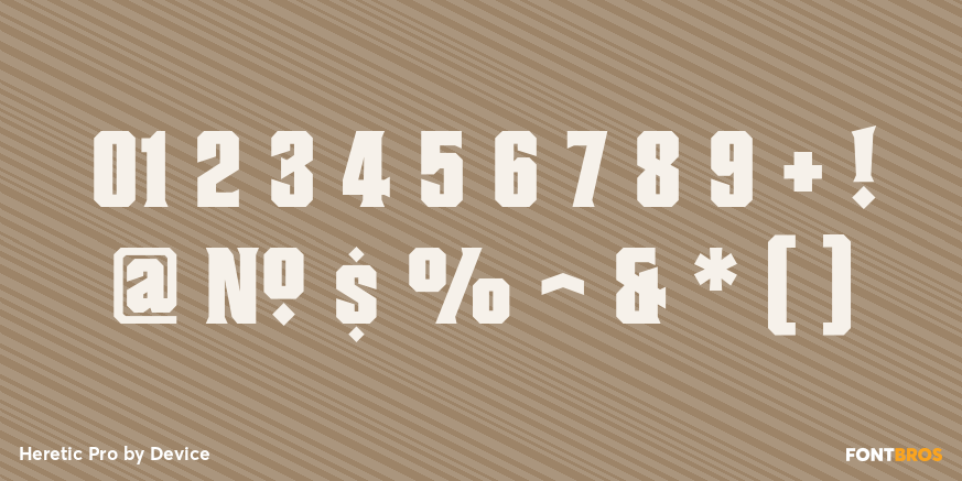 Heretic Pro Font Poster #4