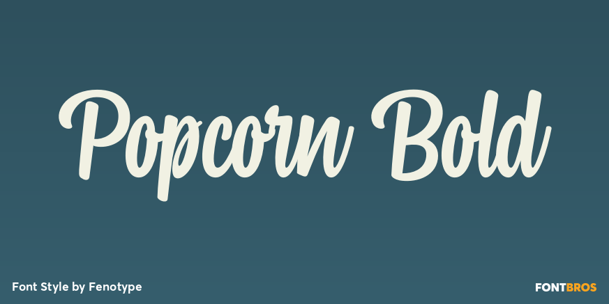Popcorn Bold Font Poster #1