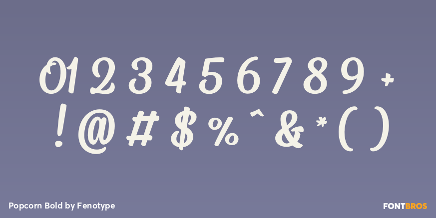 Popcorn Bold Font Poster #1