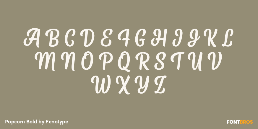 Popcorn Bold Font Poster #1