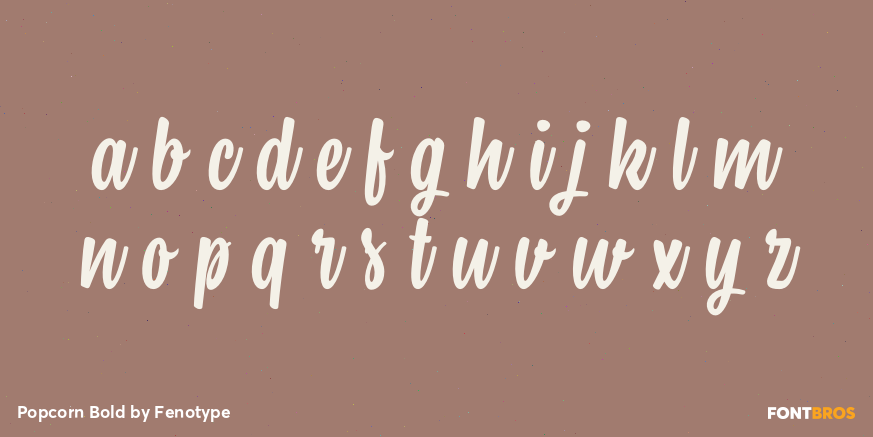 Popcorn Bold Font Poster #1