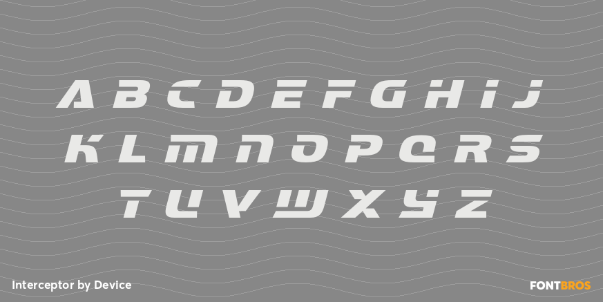 Interceptor Font Poster #1