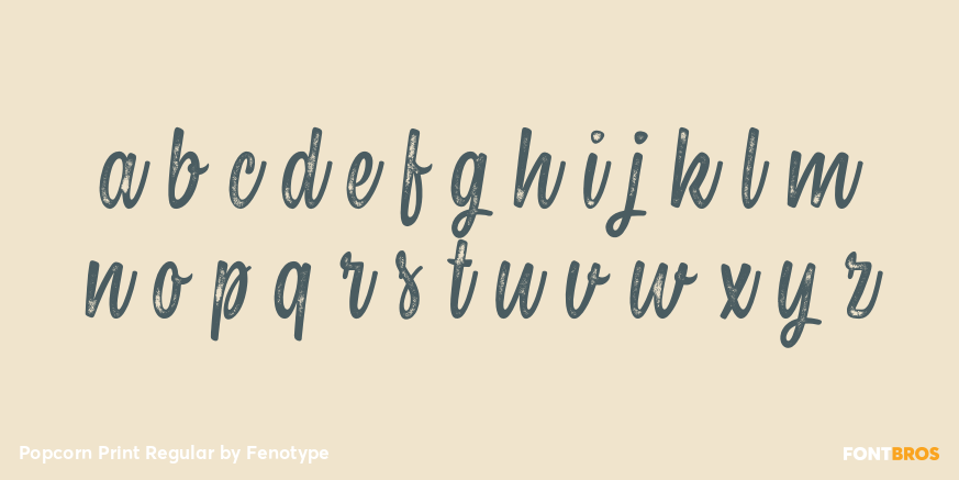 Popcorn Print Regular Font Poster #3
