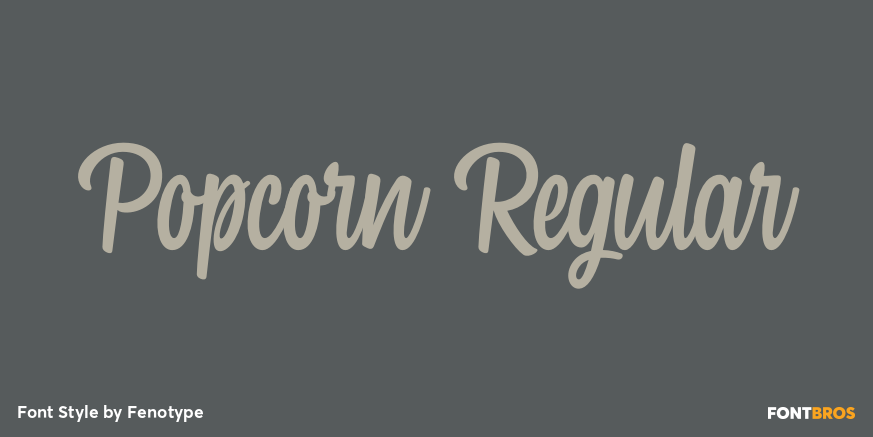Popcorn Regular Font Poster #1