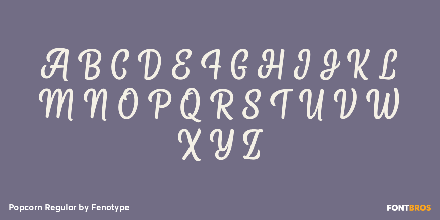 Popcorn Regular Font Poster #2