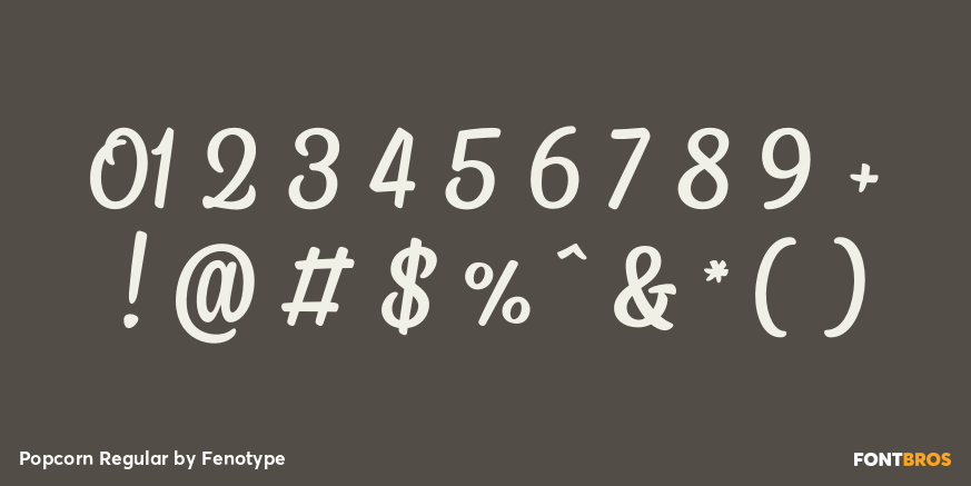 Popcorn Regular Font Poster #4