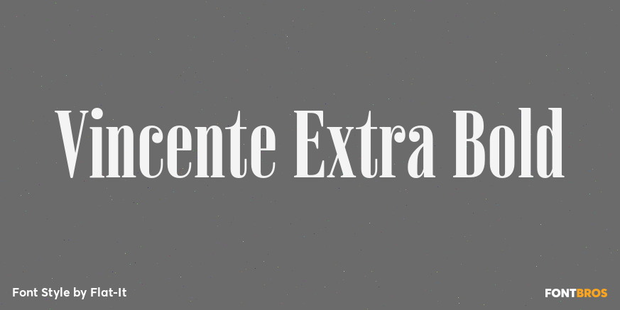 Vincente Extra Bold Poster