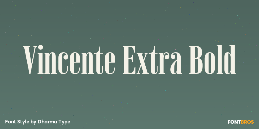 Vincente Extra Bold Poster