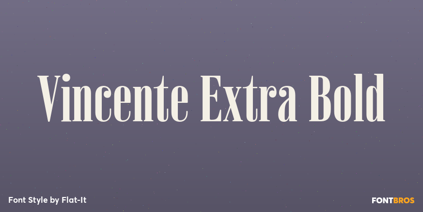 Vincente Extra Bold Poster