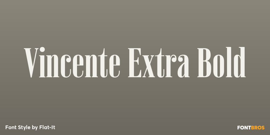 Vincente Extra Bold Poster