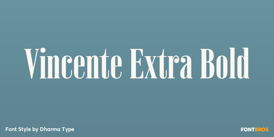 Vincente Extra Bold Poster