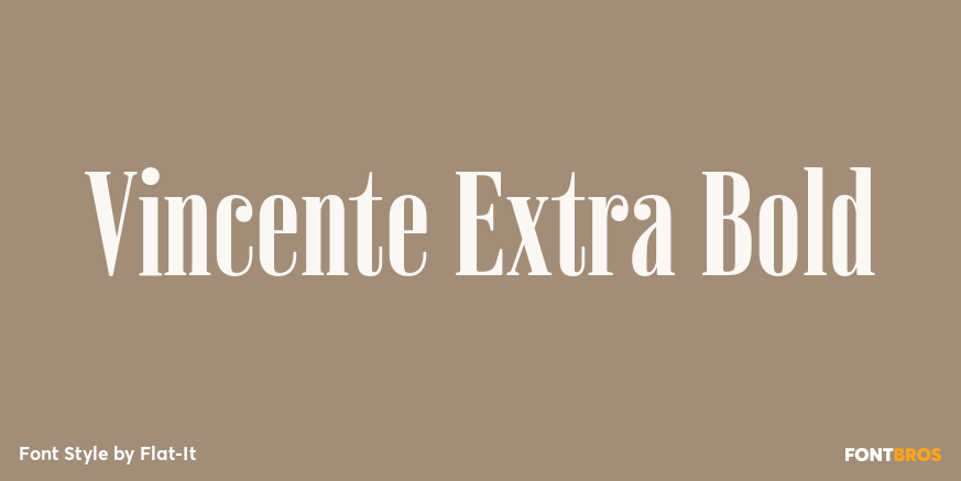 Vincente Extra Bold Poster