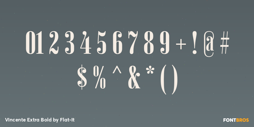 Vincente Extra Bold Font Poster #1