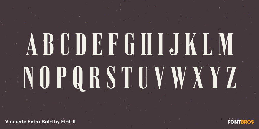 Vincente Extra Bold Font Poster #2