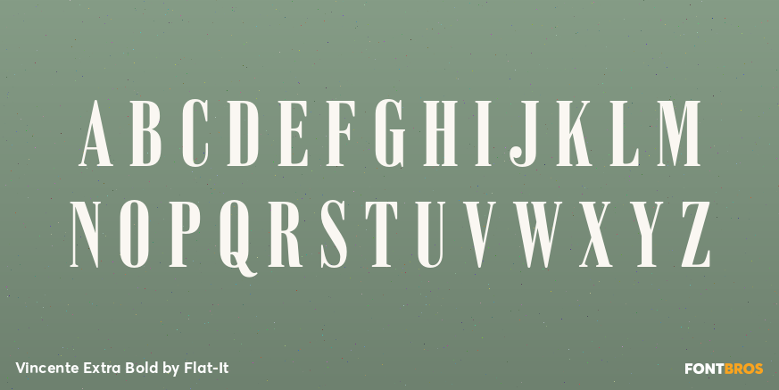 Vincente Extra Bold Font Poster #1