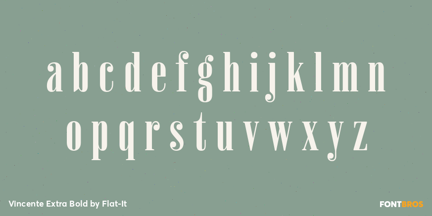 Vincente Extra Bold Font Poster #1