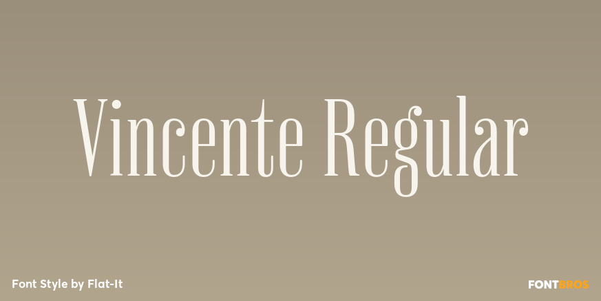 Vincente Regular Font Poster #1