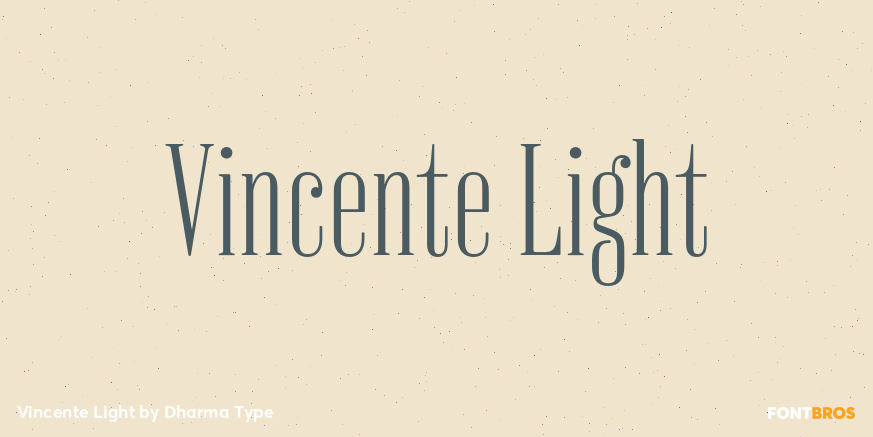 Vincente Light Font Poster #1