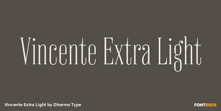 Vincente Extra Light Font Poster #1