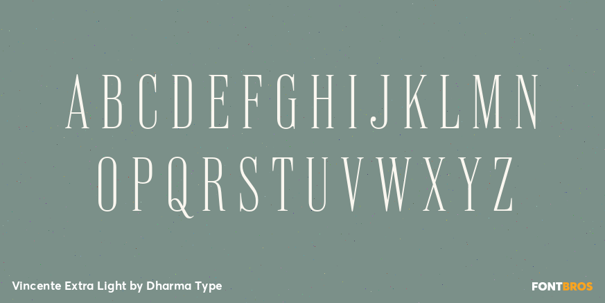 Vincente Extra Light Font Poster #2