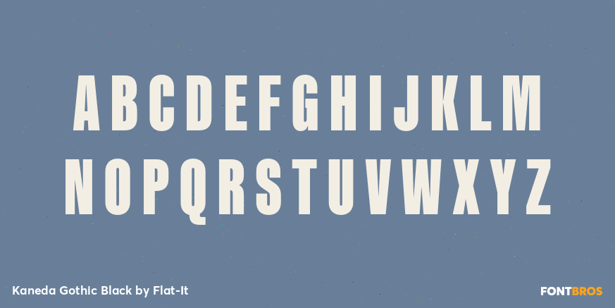Kaneda Gothic Black Font Poster #1